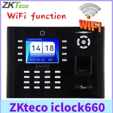 ZKteco iclock660 WiFi Attendance Access Control Fingerprint Recognition Time