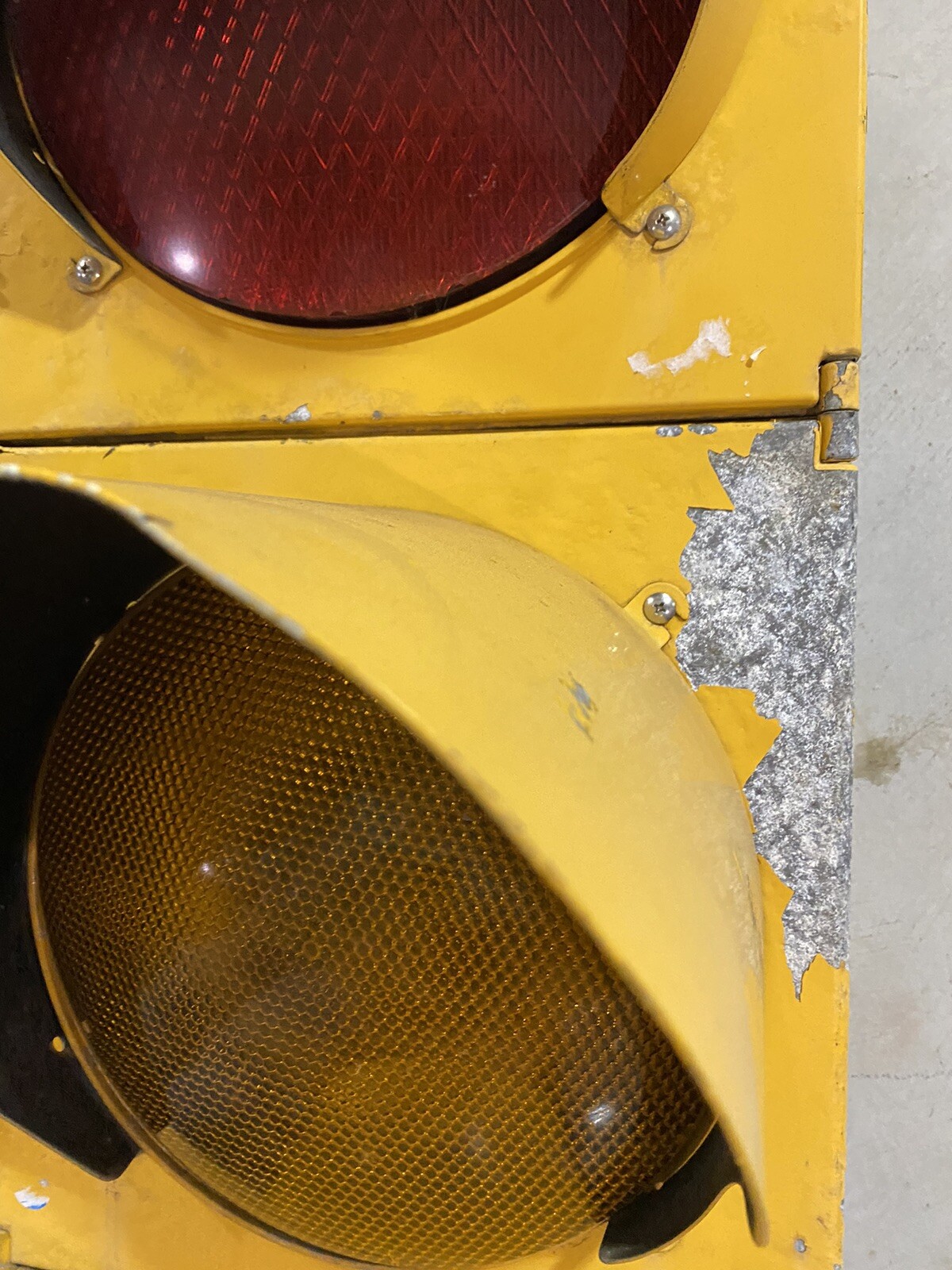 Vintage/Antique Retired Signal Traffic Signal Stoplight 42" Tall Paint Flaking eBay