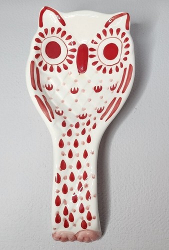 Owl Shaped Spoon Rest HOME Essentials Red