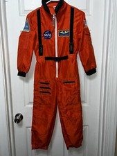 Aeromax Get Real Gear Nasa Orange Astronaut Suit Costume Kids 4 - 6 Halloween