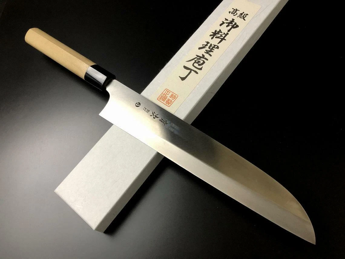 Japanese Knife Chef ARITSUGU Kiritsuke AUS-10 Steel 270 mm 10.62" Gift N