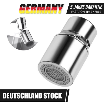 MARKENLOS Schwenkbarer Wasserhahn Aufsatz 360° Universal Adapter Strahlregler Küche Bad