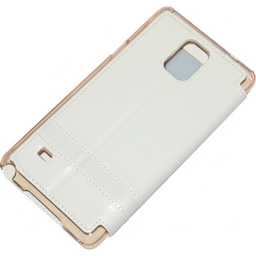 Usams Custodia Originale Flip Case Merry Series Samsung Galaxy Note 4 N910 White - Foto 2 di 5