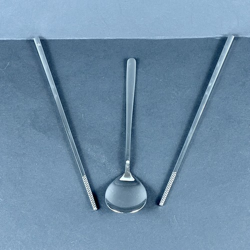 Stainless Steel Chopsticks and Spoon Set, Reusable Metal Stainless Steel SUS 304