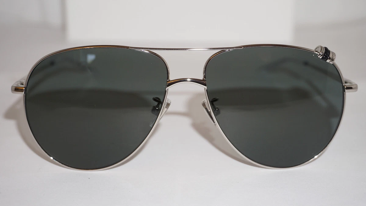 Brand New/Never Worn Boucheron Blue/Silver Sunglasses with Branded Case Amazon.com: BOUCHERON Sunglasses Womens Round Crystal Silver  main image 2