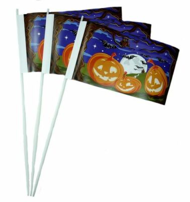 Papierfahnen Happy Halloween Papierfähnchen Flagge Fahne