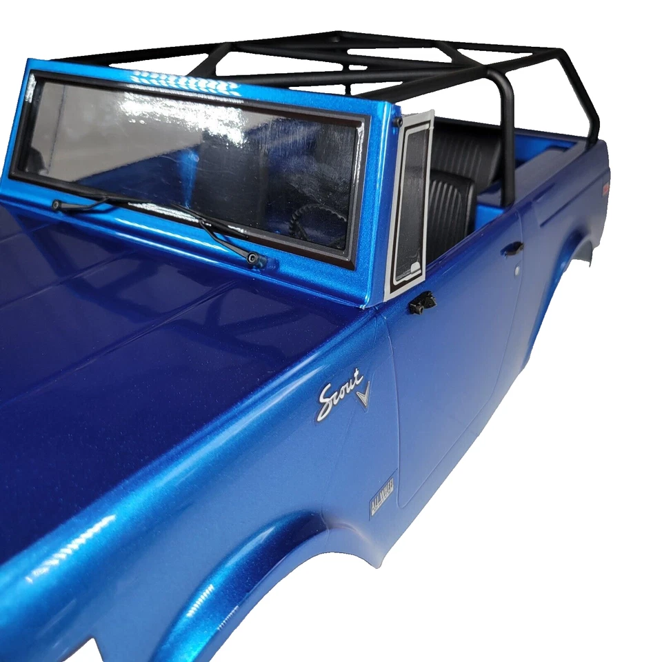 Cuerpo Redcat Racing Gen 9 pintado de fábrica azul calcomanía International Scout 800 Foto 3 de 4