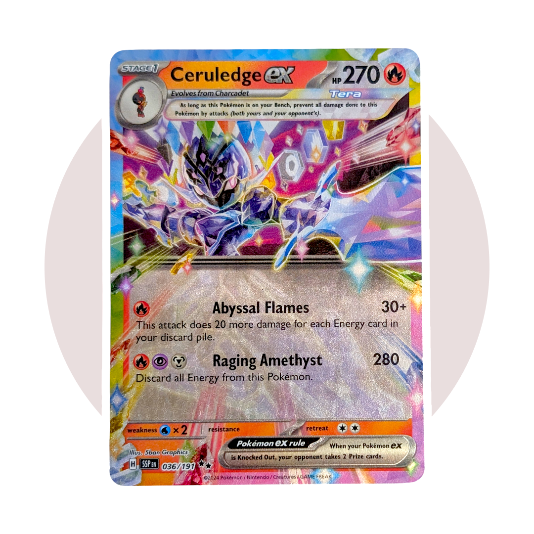 スパークス sparks Surging Sparks Pokemon Card: Ceruledge ex 036/191 | eBay