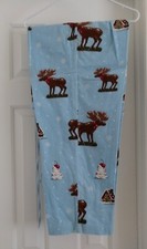 Nick and Nora NWOT HTF Drk Tag 100 Cotton Chocolate MOOSE Flannel Pajama Pants L