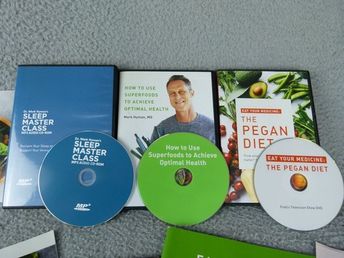 The Pegan Diet by Mark Hyman Set w/ Hardcover Book, Recipe Guide, DVDs and More - Picture 5 of 10