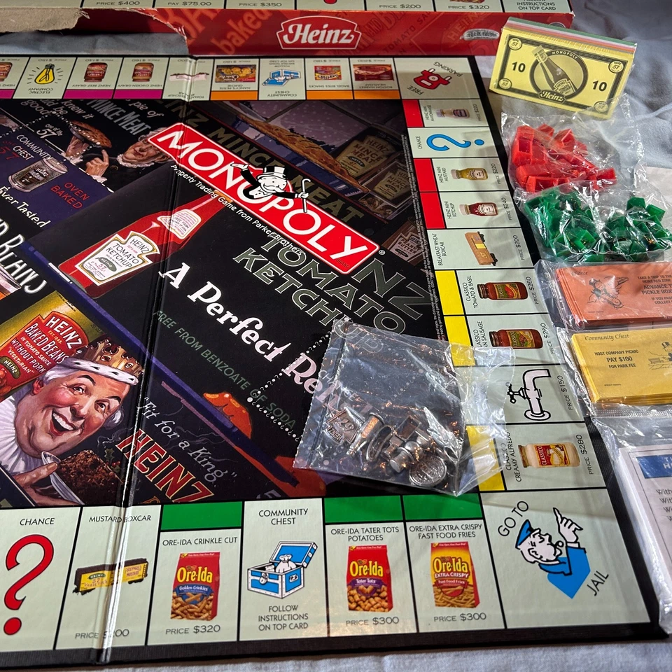 2007 MONOPOLY HEINZ EDITION HASBRO PARKER BROTHERS PEWTER TOKENS SEALED PIECES - Image 3 of 4