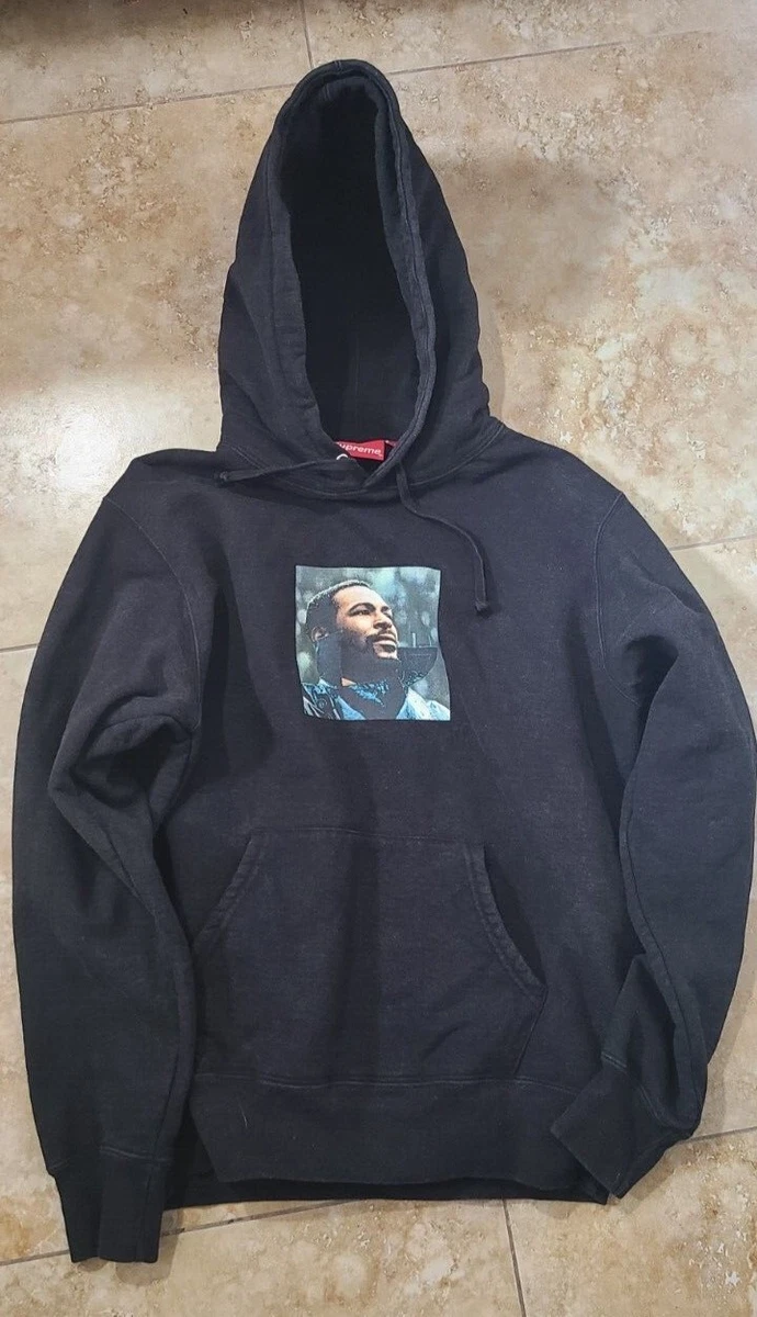 Supreme Marvin Gaye Hooded Sweatshirt Black Medium FW18 Hoodie M