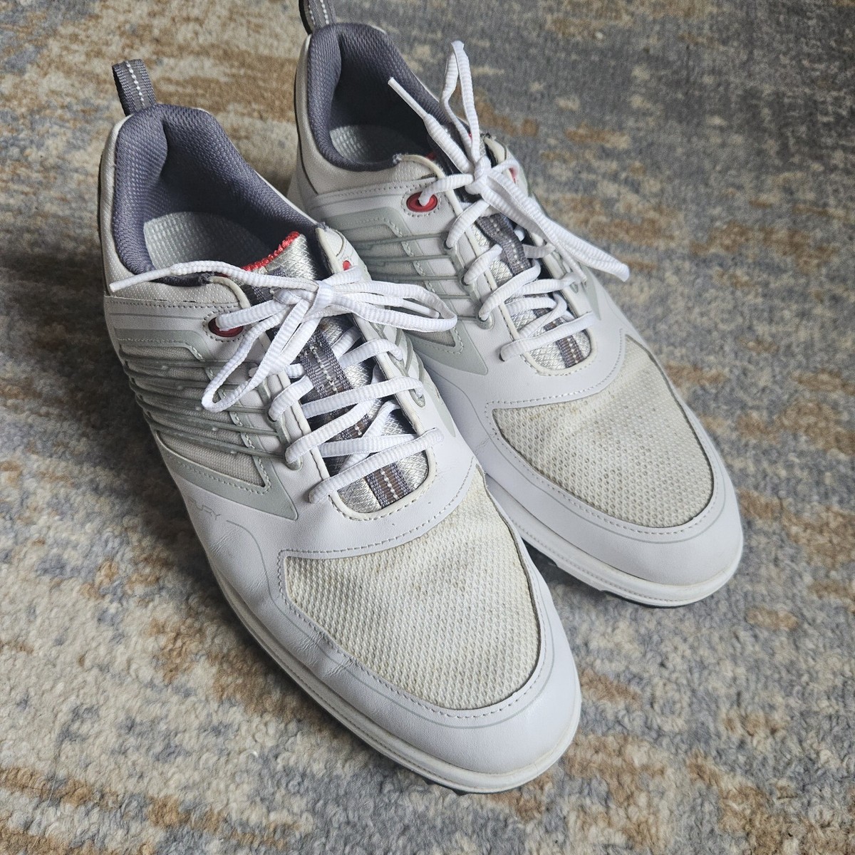 、 Footjoy Golf Shoes Mens Size 11.5 White FJ Fury 51100 Low Top Soft