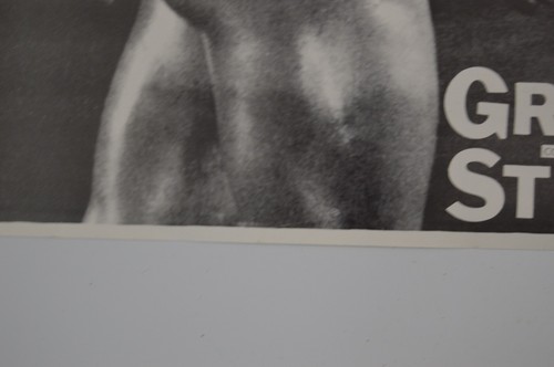 Póster artístico vintage Gregg Strom en blanco y negro desnudo interés gay 1989 culturista erótico - Imagen 8 de 13