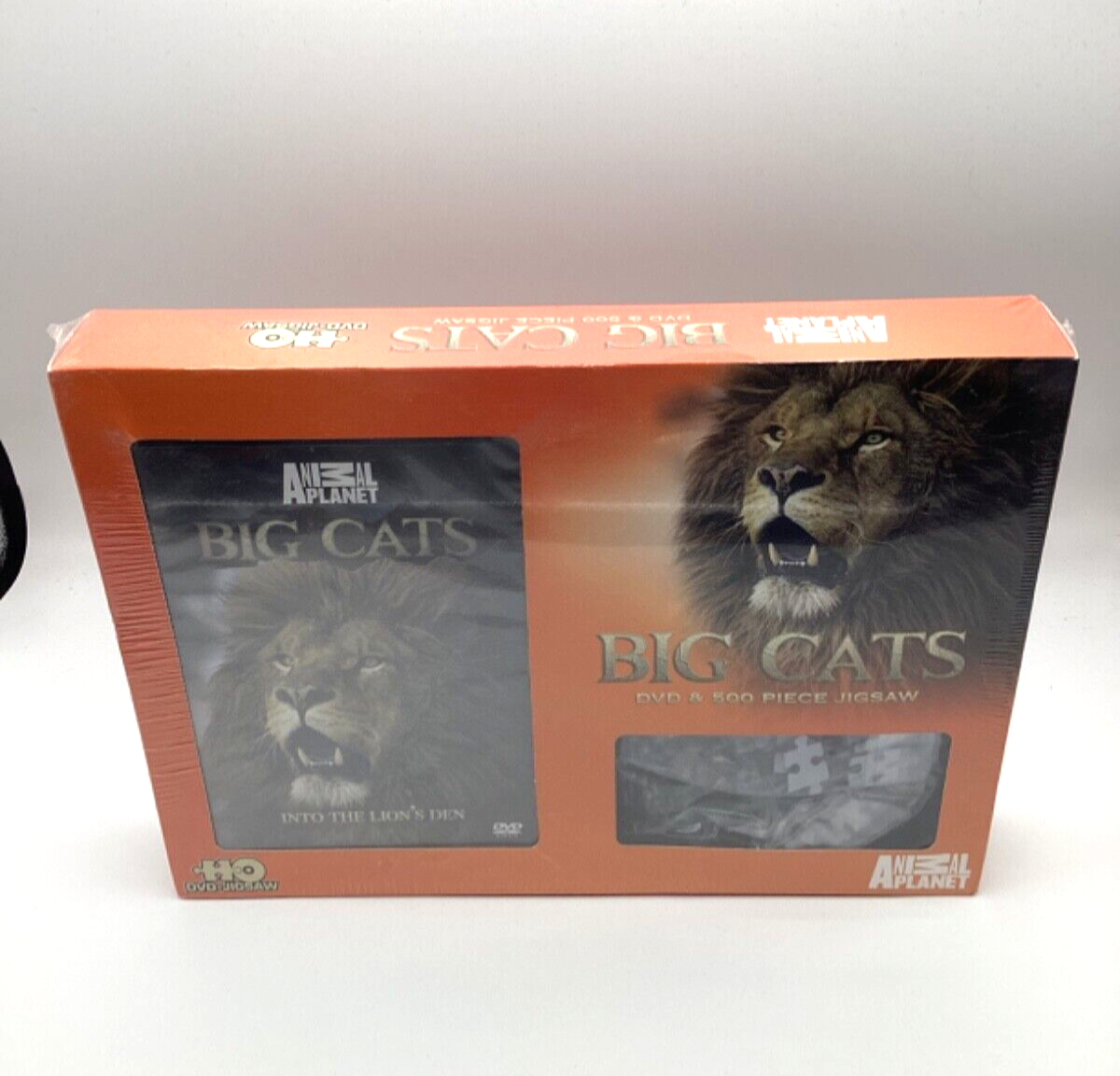 Discovery Channel - Big Cats (DVD, 2010) And 500 Piece Jigsaw Puzzle New Sealed