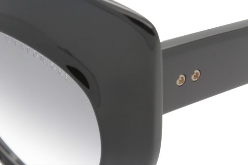 Dita Women's Sunglasses Conique DTS514-01 Shiny Black/Grey 53mm - Authentic - Picture 5 of 11