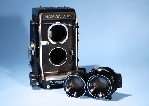 Mamiya C330 Professional F TLR Kamera Sekor 80mm f/2.8 Blue Dot * Top - Bild 9 von 10