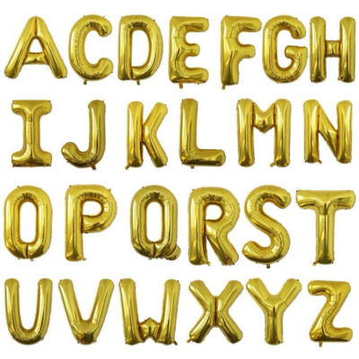 40 Inch Gold Large Letters Balloon A-Z Birthday Party Decorations
