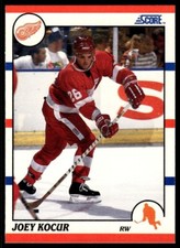 1990 SCORE NHL HOCKEY Trading Card #201 -- Joey Kocur, Detroit Red Wings