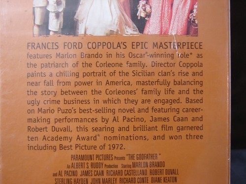 The Godfather VHS 1972, 8049 2 Tape Still in it's shrink-wrap - Picture 7 of 7