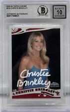 Christie Brinkley Signed 2005-06 Topps Chrome #216 BAS Autograph Grade 10 Christie Brinkley Signed 2005-06 Topps Chrome #216 BAS Autograph Grade 10