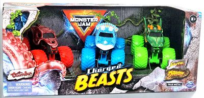 Monster Jam Power Beasts 1:64 Truck  3er-Pack Geschenk Set