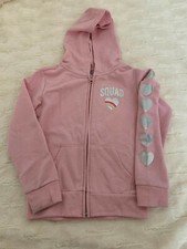 The Children's Place Girl's Fleece Jacket SQUAD heart PINK size S 5/6