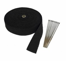 Fiberglass Exhaust Pipe Header Wrap Turbo Insulation 100 Ft Black Kit Thermo