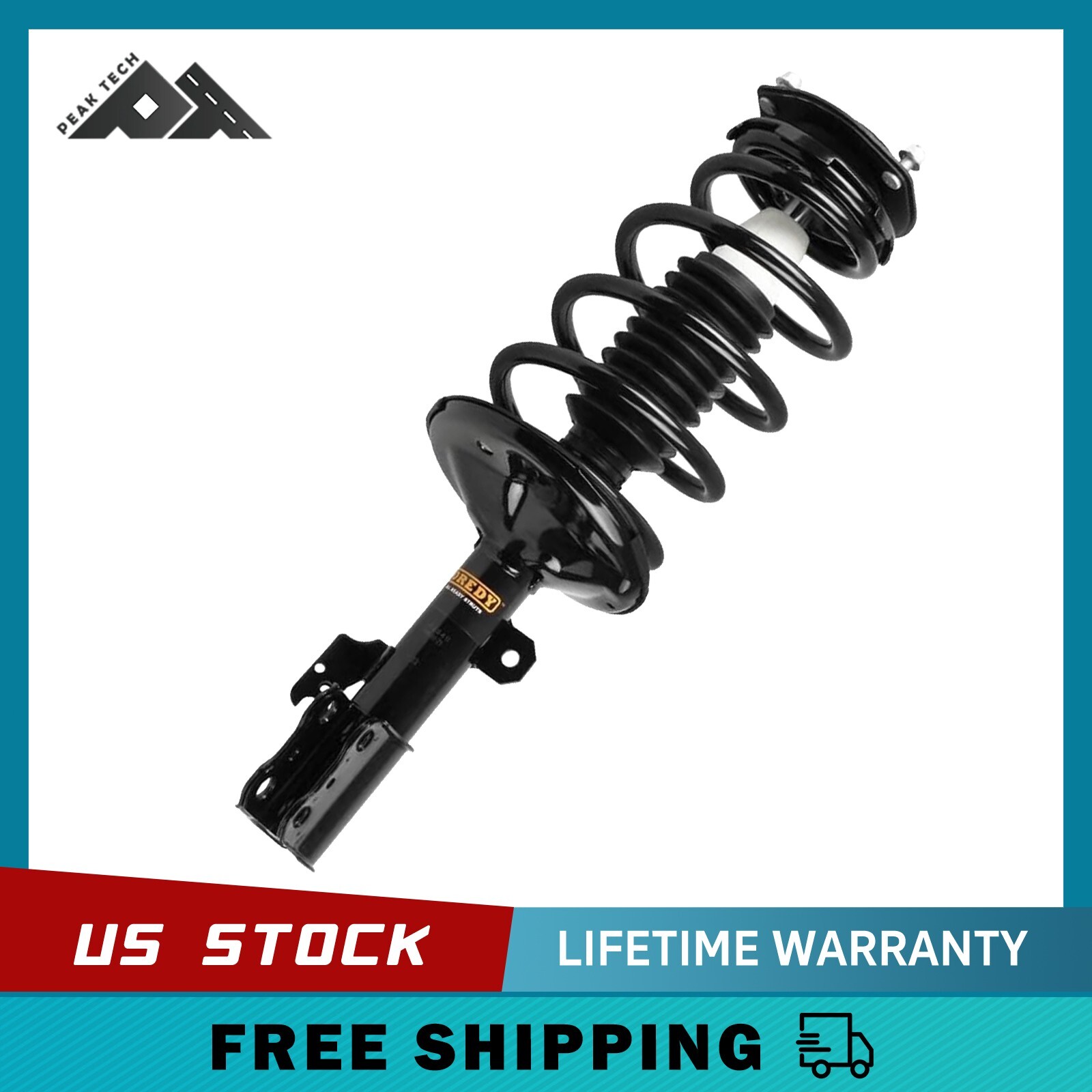 2004-2006 Toyota Sienna FWD Front Driver Strut with Coil Spring Assembly