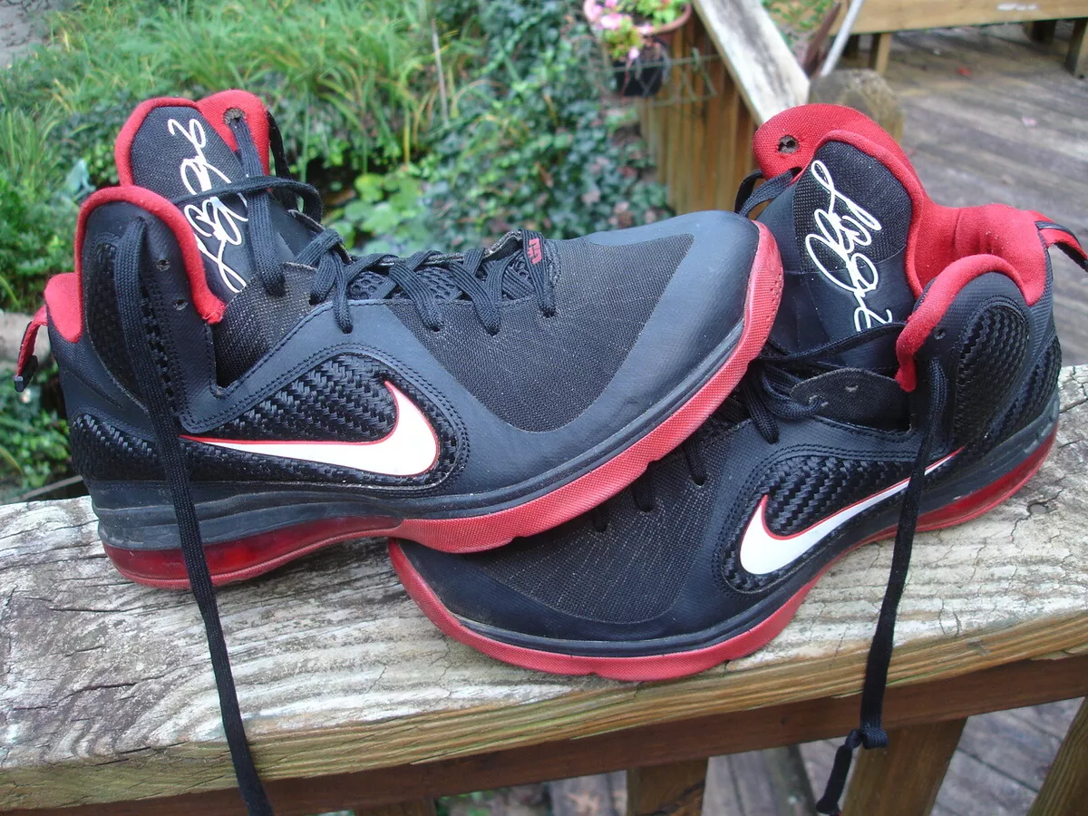 men 10.5 black red LEBRON JAMES Air Max 180 zoom sneakers 459764-003 | eBay