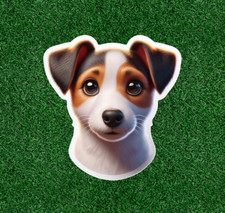 Cute Jack Russell Terrier dog vinyl sticker decal - many sizes available