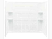 STERLING 71124100-0 ENSEMBLE BATH SHOWER TILE WALL SET 33-1/4" L 60" W 54" H