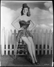 Peggy Knudsen Leggy Cheesecake Pin Up Photo Shoot Vintage Studio 8x10 Negative