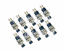 10) BLACK 2 PINS MINI MOMENTARY PUSH BUTTON SWITCH SPST PUSH OFF