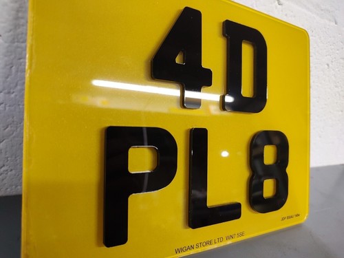 9x7 motorcycle motorbike 4D Laser cut road legal Number Plate Mot Compliant - Picture 6 of 9