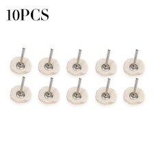 10Pcs 25mm Polishing Buffing Cloth Wheels Buffer Pad Shank Grinder Rotary Tool