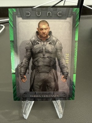 2025 Topps Chrome Dune Art of Dune Rabban Harkonnen AOD-15 Green Refractor 3/99