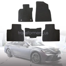 5Pcs Set For 2025 Toyota Camry Replacement Floor Mats Carpet Velour Black New