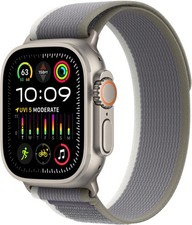 Apple Watch Ultra 2 49mm Silver Titanium - Green/Gray Trail Loop MRF43LW/A