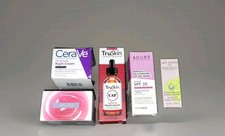 5-Piece Anti-Aging Lot Day Night Creams, Serums, Face Mask- Top Brands
