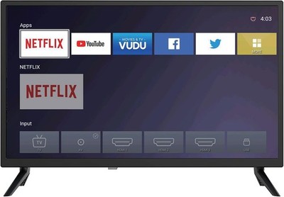 Supersonic SC-2416STV 24'' Smart LED-LCD TV - HDTV Black Direct LED Backlight