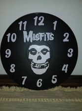 Misfits Repurposed Record Clock