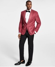 Alfani Men's Slim Fit Shawl Lapel Tuxedo Blazer Dusty Rose 38R