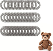30 Pcs Doll Eyelashes for Crafts, 20Cm Glue on 3 Widths Lashes