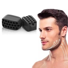 2PCS Jaw Exerciser Jawline Trainer Facial Toner Ball Neck Toning Double Chin  