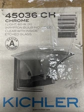 Kichler Lighting 45036CH Tulare 1 Light Wall Sconce, Chrome and Polished Clear G