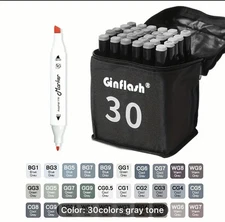 30 gray tone duel markers NEW Shipping Included