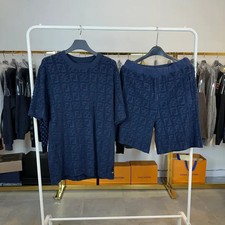 Fendi FF Logo Short Sleeve Pants Set L 50