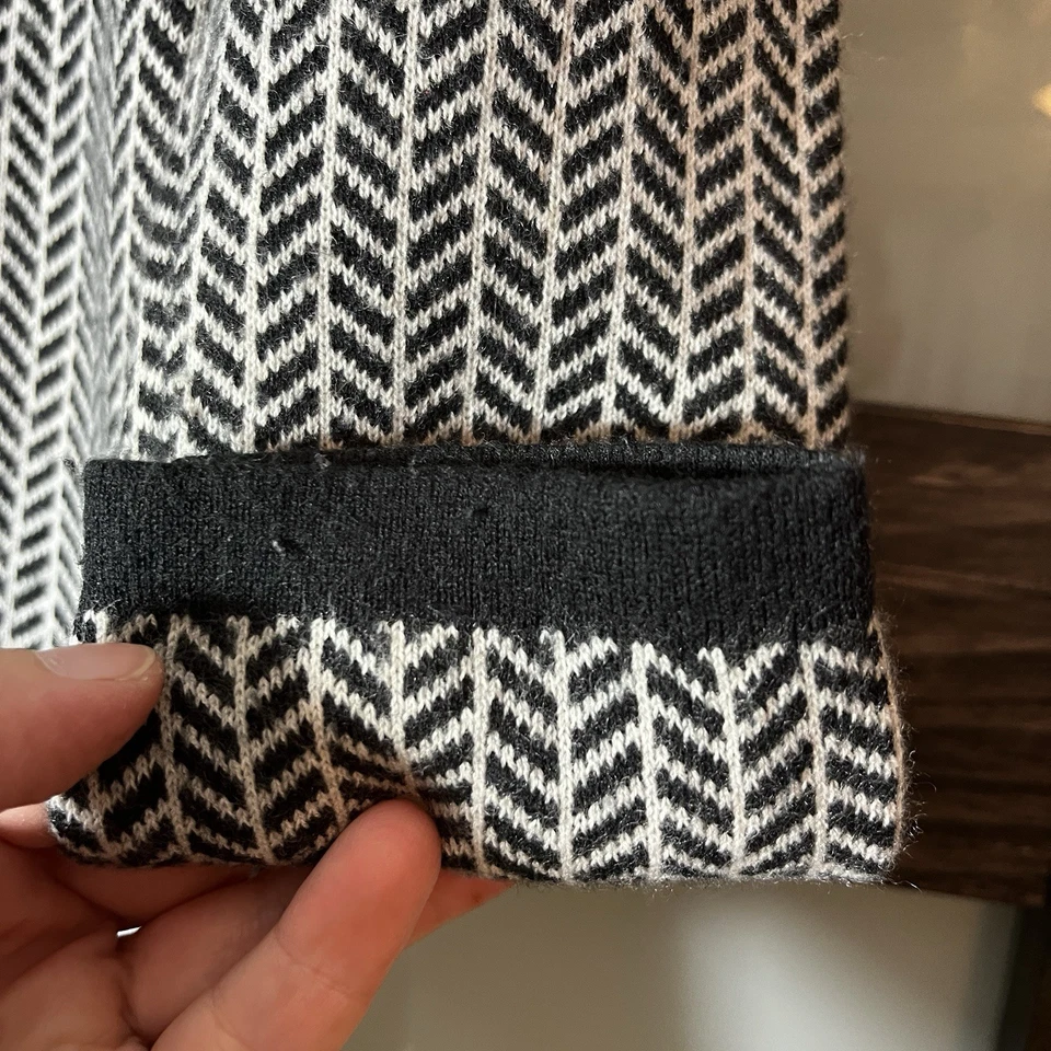 Title Nine Barra Tunic Herringbone Merino Wool Blend Sweater Dress Women Size M - Image 4 of 4