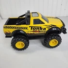 Tonka Steel Classics 4x4 Pickup Truck Yellow Metal Toy Winch Tailgate 13” VGC